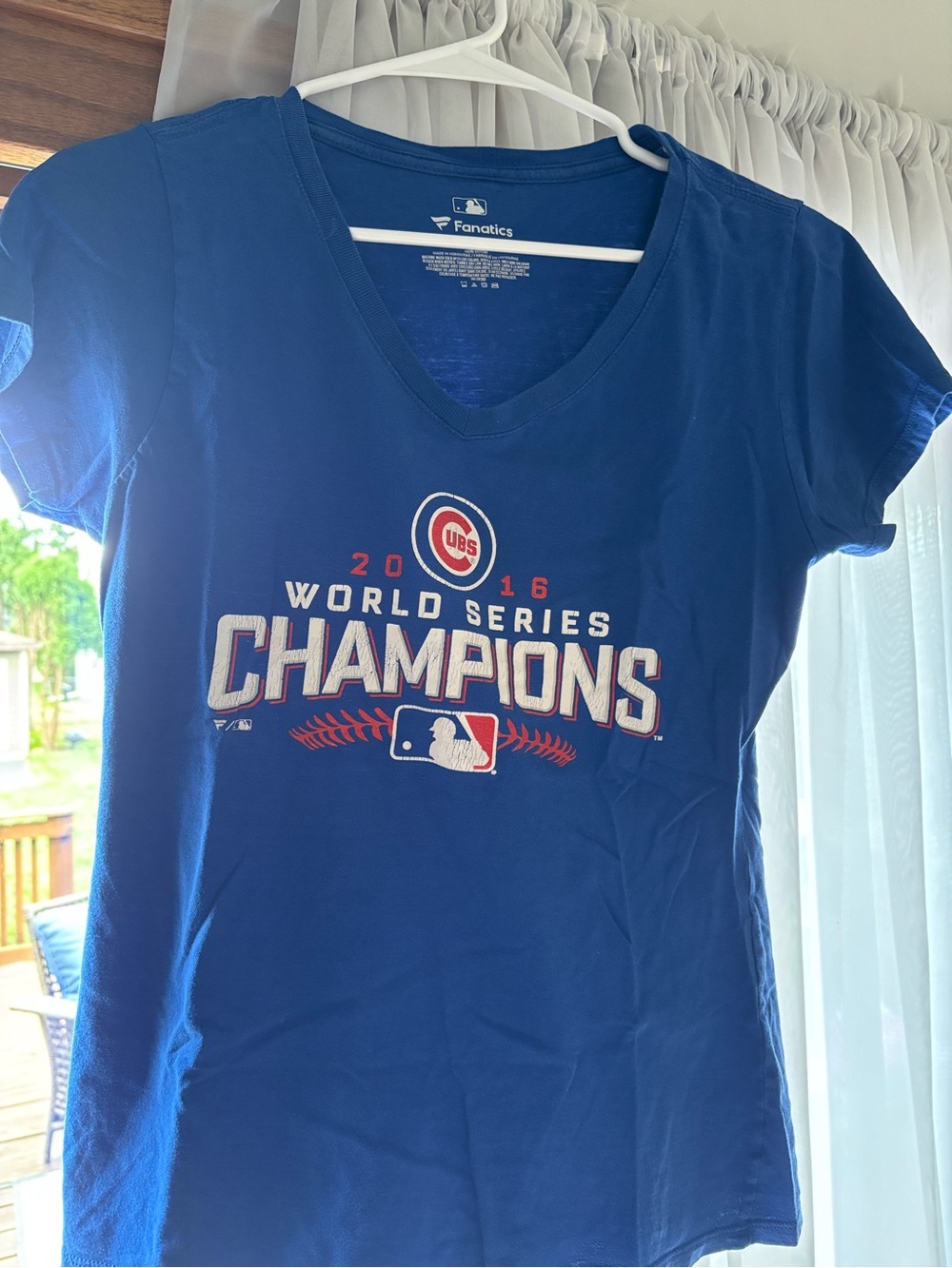 Fanatics Royal Blue Chicago Cubs 2016 World Series Champions Tee